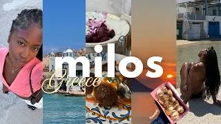 Thumbnail: Milos, Greece Vlog 🇬🇷🐚| the perfect 3-day itinerary, best restaurants, beaches & boat tour