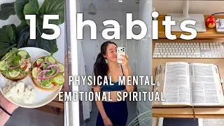 Thumbnail: 15 Healthy Habits You Need to LOCK IN Today in 2026 🔒