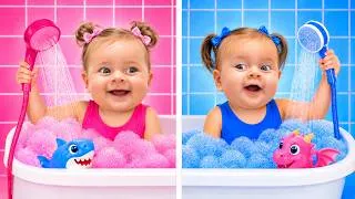 Thumbnail: Barbie Pink vs Blue Bath Adventure for Kids