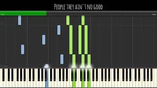 Thumbnail: Nick Cave - People ain't no good - Piano Solo Tutorial (from Shrek 2) with lyrics