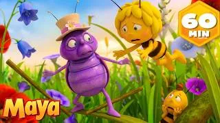 Thumbnail: Maya's Epic Journey to Help Mrs. Hermit Beetle! 🪲 Maya the Bee 🐝 Full Compilation | Kids Cartoons