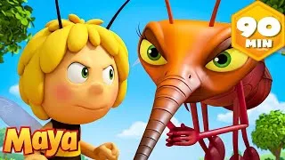 Thumbnail: Maya Saves the Meadow from Giant Mosquitoes! 🦟 🐝 Maya The Bee | Full Episodes | Cartoons for Kids