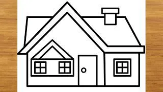 Thumbnail: How To Draw a House | House Drawing Easy | Ghar ka Chitra Banana Sikhe