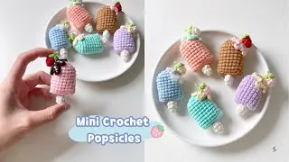 Thumbnail: Cozy Crafting 🍓 How to Crochet Mini Strawberry Popsicles