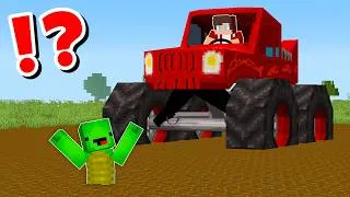 Thumbnail: JJ and Mikey survival inside MONSTER TRUCK CHALLENGE in Minecraft / Maizen