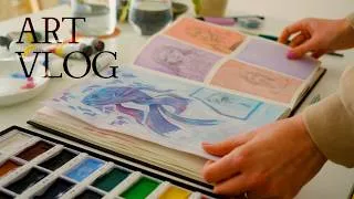 Thumbnail: the sketchbook I almost didn't finish | Vienna art vlog