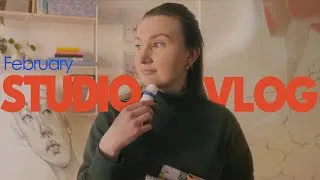 Thumbnail: Artist Studio Vlog: Art Supplies, Painting, and Getting Organized