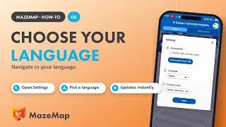 Thumbnail: MazeMap Language Settings - Navigate in Your Language
