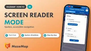 Thumbnail: MazeMap Screen Reader Mode - Accessible Indoor Navigation