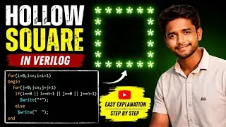 Thumbnail: Hollow Square Pattern Using Verilog | Trick Explained