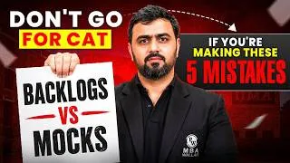 Thumbnail: CAT 2026 Exam Preparation 🔥 | Clear Your Backlogs Without Falling Behind in Mocks
