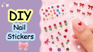 Thumbnail: 🎀 How to Make Nail Stickers at Home | Easy DIY Nail Art