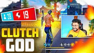 Thumbnail: Clutch God Wiping Squads In Grandmaster Lobby 🔥 - Free Fire Telugu - MBG ARMY