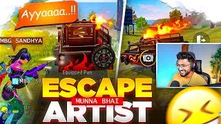 Thumbnail: Escape Artist Munna Bhai Left Sandhya Alone Mid-Fight 😂🔥 - Free Fire Telugu - MBG ARMY
