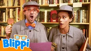 Thumbnail: Solving the Case of the Missing ABC's 🔠 It's Storytime: Blippi & Meekah!