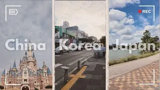 Thumbnail: 3 countries in 1 trip: china 🇨🇳 korea 🇰🇷 japan 🇯🇵 | october 2024