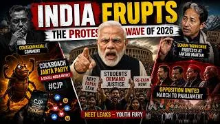Thumbnail: From NEET to Parliament: Why India Exploded in Protest in 2026