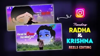 Thumbnail: Instagram trending Radha Krishna Reels video editing | Radha Krishna video editing | video editing