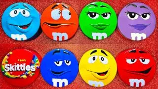 Thumbnail: Satisfying Video | Vibrant Skittles and Delicious M&M'S Candy Unpacking From Surprise Tins ASMR