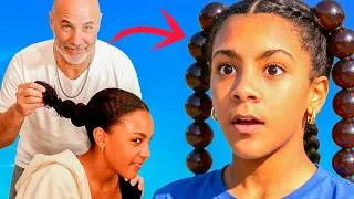Thumbnail: White Dad Attempts Bubble Braids!