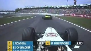 Thumbnail: 2001 German Grand Prix   Olivier Panis vs Jarno Trulli   onboard high speed battle