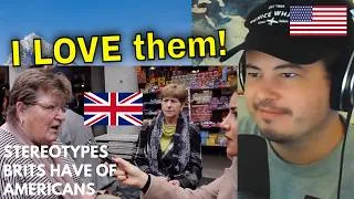 Thumbnail: American Reacts 🇬🇧Stereotypes British People Believe About Americans! 🇺🇸