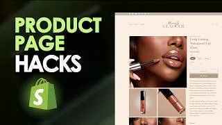 Thumbnail: Shopify Hacks To Make Your Product Page Look Like A $1M Brand