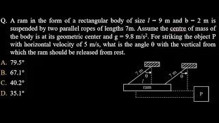 Thumbnail: GATE 2024 Solutions Mechanical | Engineering Mechanics Question | Question 1 #gate2024solution
