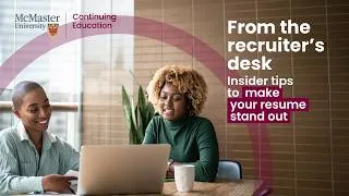 Thumbnail: From the Recruiter’s Desk: Insider Tips to Make Your Resume Stand Out