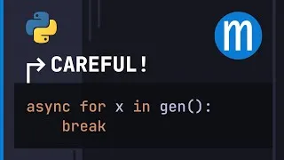 Thumbnail: Watch out for this (async) generator cleanup pitfall in Python