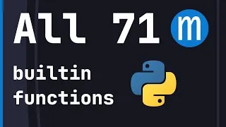 Thumbnail: All 71 built-in Python functions