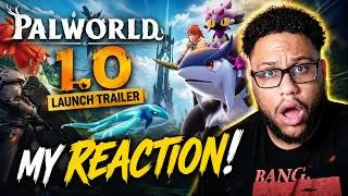Thumbnail: Palworld 1.0 Just Changed EVERYTHING! 🤯 | Official Launch Trailer Reaction