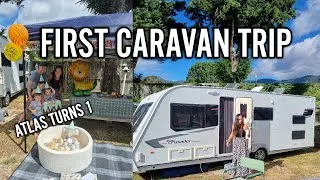Thumbnail: Our First Family Caravan Adventure: Atlas Turns 1 on the Road | Family Vlog