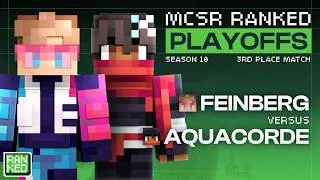 Thumbnail: Feinberg vs Aquacorde | MCSR Ranked Season 10 Playoffs | 3rd Place Match