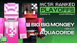 Thumbnail: Big Big Mongey vs Aquacorde | MCSR Ranked Season 10 Playoffs | Quarterfinals