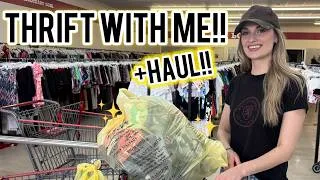 Thumbnail: Thrift With Me at 7AM!! + Collective Thrift Haul to Flip on Poshmark for a GREAT Profit $$