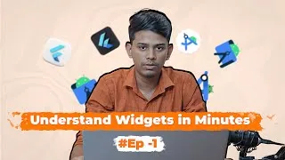 Thumbnail: Flutter Ep 1 — What Is a Widget? Build Layouts with Containers & Columns