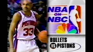 Thumbnail: Bullets @ Pistons April 1995 (NBA On NBC)