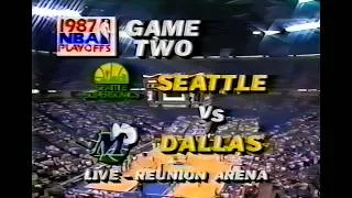 Thumbnail: Sonics @ Mavericks 1987 NBA Playoffs Game 2