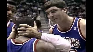 Thumbnail: Pistons @ Jazz Dec 1991 (Karl Malone Elbows Isiah Thomas)