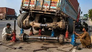 Thumbnail: Pakistani Mechanic Emergency Field Repair Of Massive Truck Brake System In Rural Pakistan