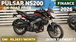 Thumbnail: Bajaj Pulsar NS200  Finance Detail  🔥 | ₹8K Down Payment | EMI ₹2,631 | Full Details 2026