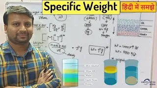 Thumbnail: Specific Weight (हिंदी में ) |  Weight Density | Properties of Fluid
