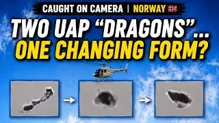 Thumbnail: Caught on Camera: From a Strange Changing Form… to a UAP “Dragon”? | Oslo, Norway 🇳🇴🛸🚁👀