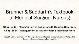 Thumbnail: Ch 43 & 44 Hepatic & Biliary Disorders