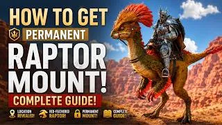 Thumbnail: Crimson Desert - How To Get Permanent RAPTOR MOUNT | Red-Feathered Raptor Mount Complete Guide