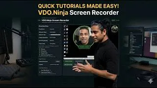 Thumbnail: VDO.Ninja Screen Recorder: Ditch OBS for 4K Faceless YouTube Videos! (Auto Skip Silence)