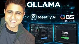 Thumbnail: Use AI to Transcribe & Summarize Recordings & Livestreams (Local LLM + Meetily + Ollama Tutorial)