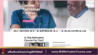 Thumbnail: The BEST Online Study Guide for Medical Assistant Certification #medicalassistant #ccma #rma #cma