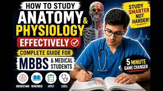 Thumbnail: How to Study Anatomy & Physiology Effectively | Best Study Techniques for MBBS & Medical Students